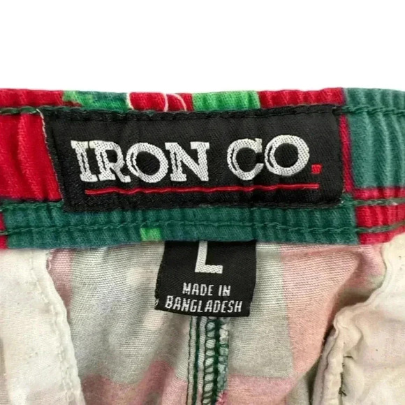 Iron Co. Christmas Holiday Jogger Pants Men’s Large Tapered - Picture 6 of 15